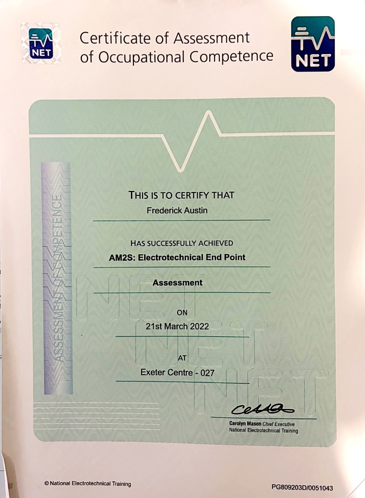 competence certificate by NET